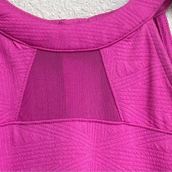 Justice Girls’ Medium 10 Pink Textured Fit & Flare Sleeveless Dress Back Zip - Picture 4 of 6